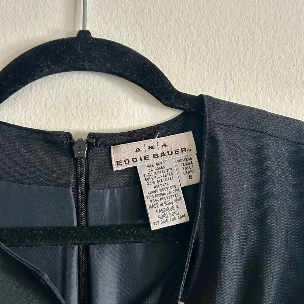 Eddie Bauer Elegant Black Dress - Picture 3 of 3
